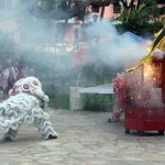 ライオンダンスで旧正月を祝う